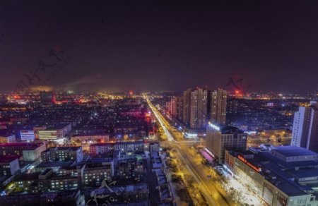 淄博张店柳泉路夜景