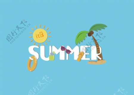 夏季summer背景图