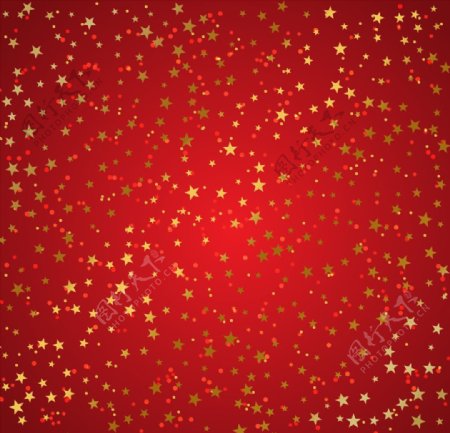 红色星光造型矢量素材