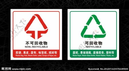 废弃物标识中英文标准版