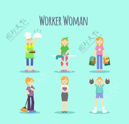 工人女人