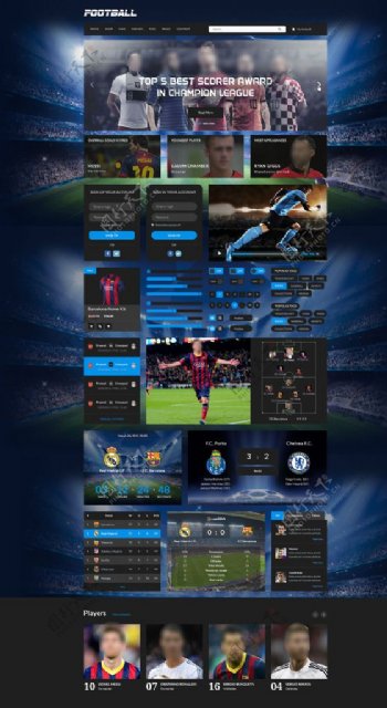 足球网页设计