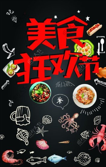 美食节宣传海报模板源文件宣传活