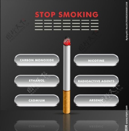 烟草公益海报宣传活动模板源文件