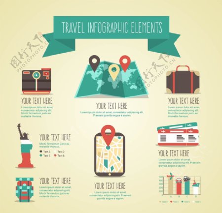 旅行信息图形