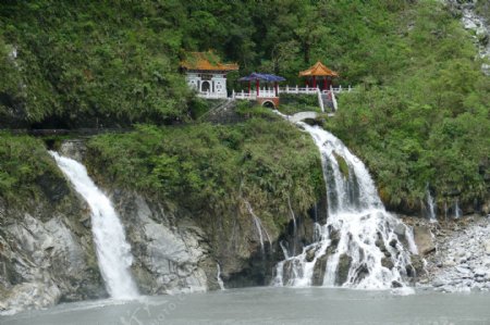 台湾公园瀑布