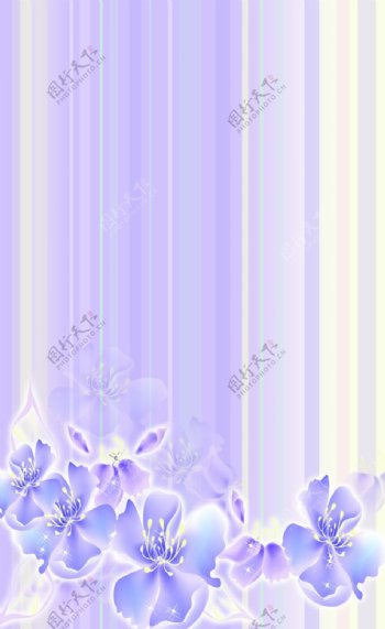 紫色竖条花移门