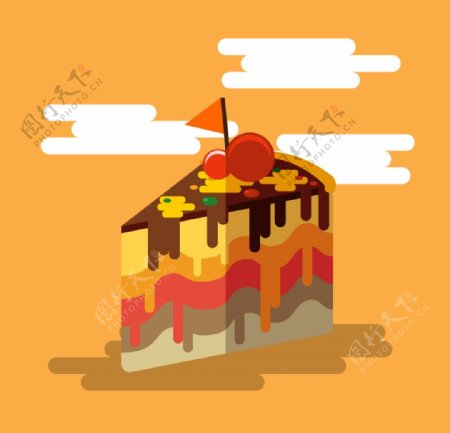 扁平化蛋糕图标