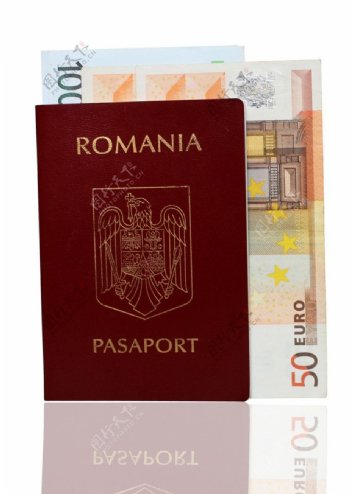 护照和欧元