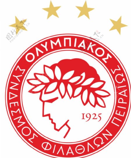 奥林匹亚科斯俱乐部徽标