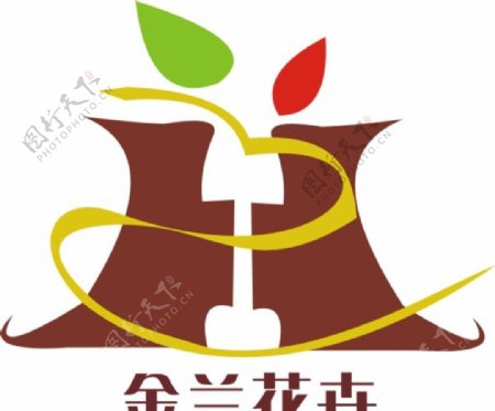 金兰花卉logo