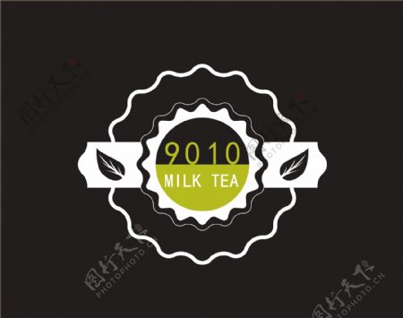 9010奶茶店logo