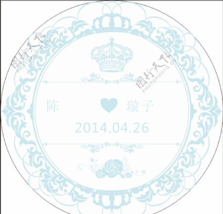 tiffny蓝色婚礼logo