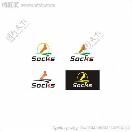 袜子标志logo