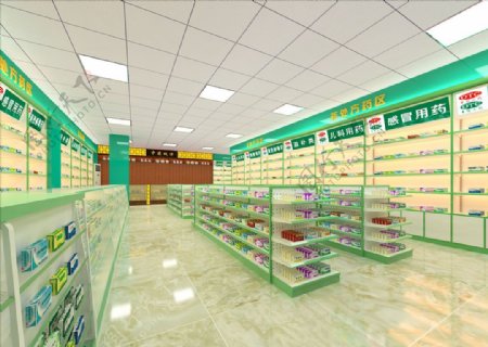 药店3D模型
