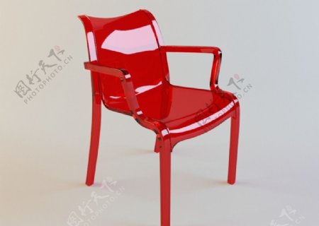 红色后现代椅子