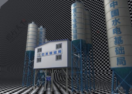 工地水利局水泵3d模型