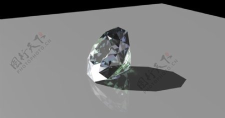 彩色钻石maya3d模型渲染