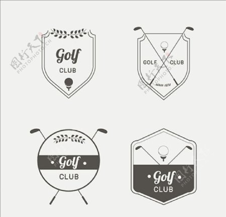 高尔夫比赛俱乐部标志logo