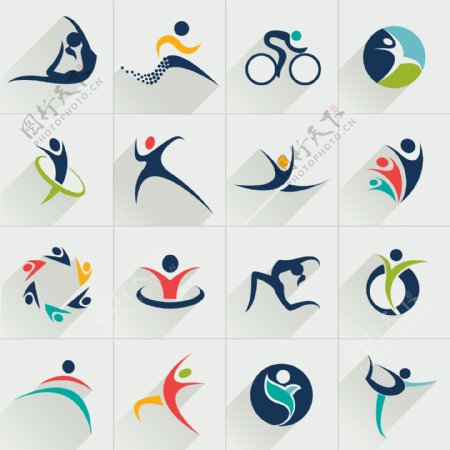 体育运动图标logo设计