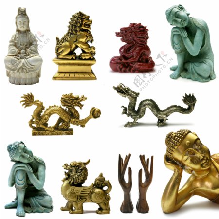 中国神话元素图片素材