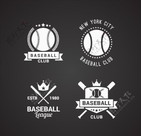 棒球比赛培训俱乐部标识