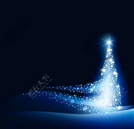 动感光线圣诞树