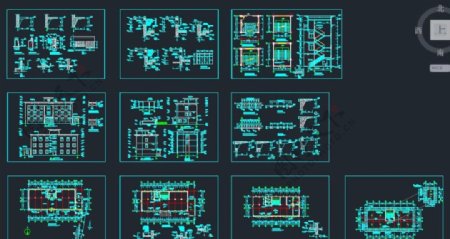 三层风格住宅楼施工设计图