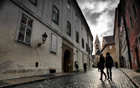 捷克布拉格城堡内街道