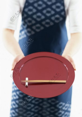 餐盘与筷子