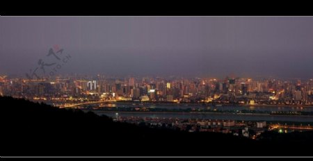长沙城市夜景俯瞰