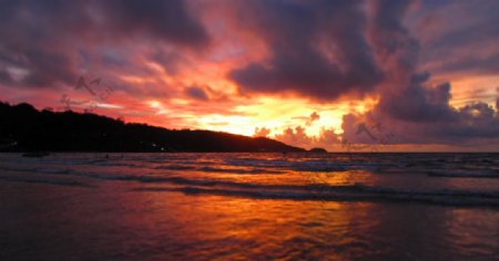 普吉岛的夕阳