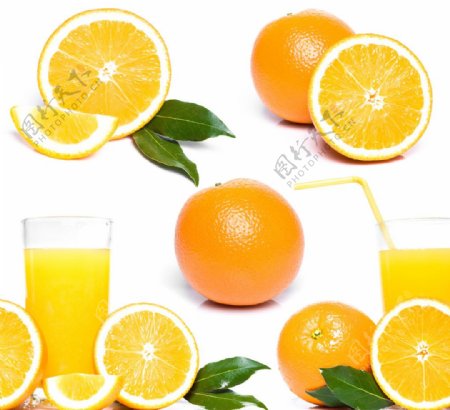 新鲜橙子高清