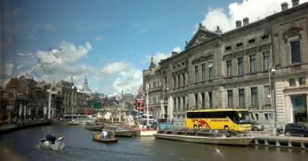 阿姆斯特丹河道岸景