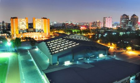 中国农业大学夜景