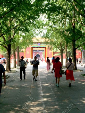 北京雍和宫甬道