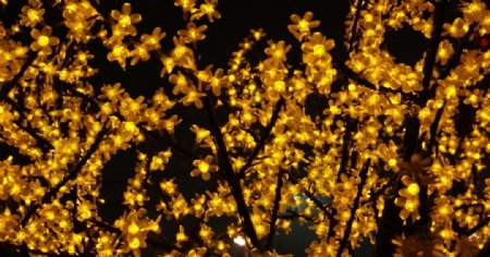 元宵节黄灯树
