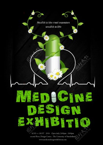 国外药物展览海报