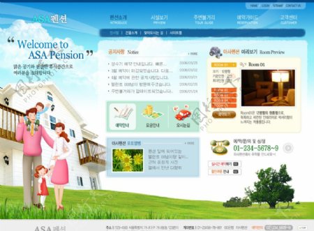 韩儿童娱乐教育系列网页设计