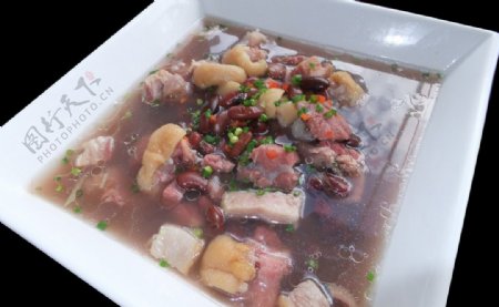 捞猪蹄红豆汤