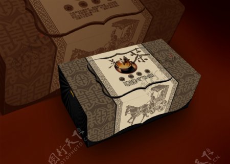 茶叶包装盒效果图