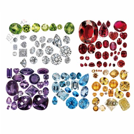 钻石水晶彩钻抠图分层素材汇总