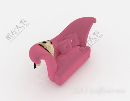 粉色个性沙发3d模型下载