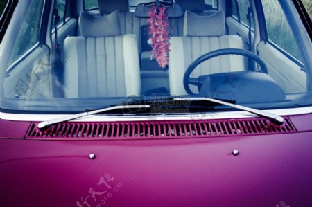 紫车罩采用不锈钢雨刮