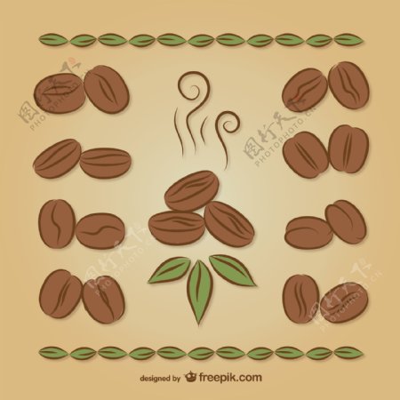咖啡豆的图纸
