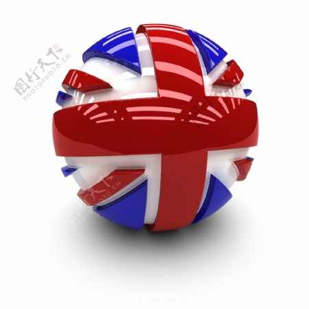 英国国旗球体图片