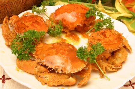 蛋黄肉蟹图片