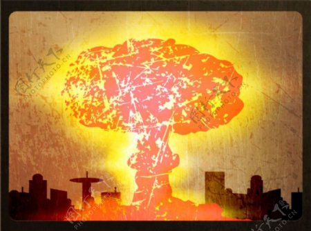 战争核爆炸图片