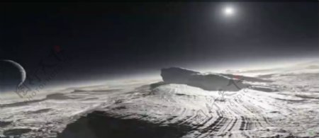 冥王星的表面ThesurfaceofPluto高清实拍视频素材