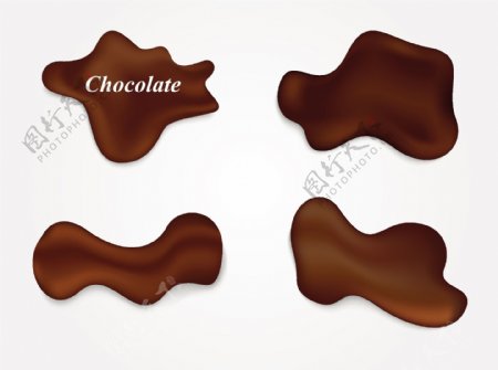 手绘巧克力图标集合